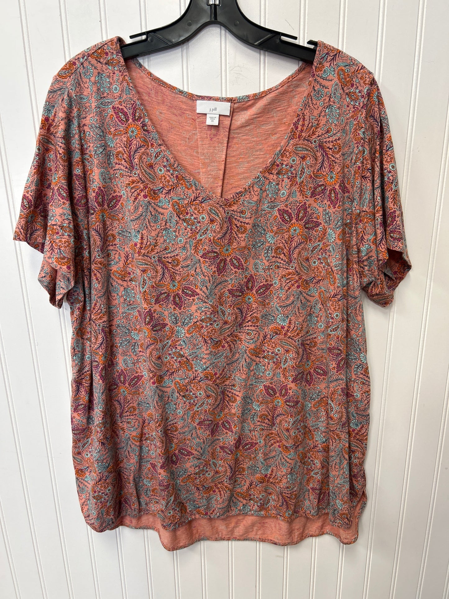 Top Ss By J. Jill In Orange, Size:2X