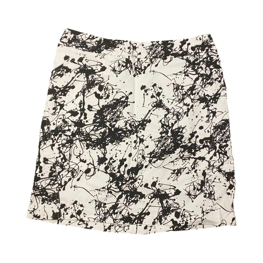 Skort By Charlie B In Black & White, Size:10