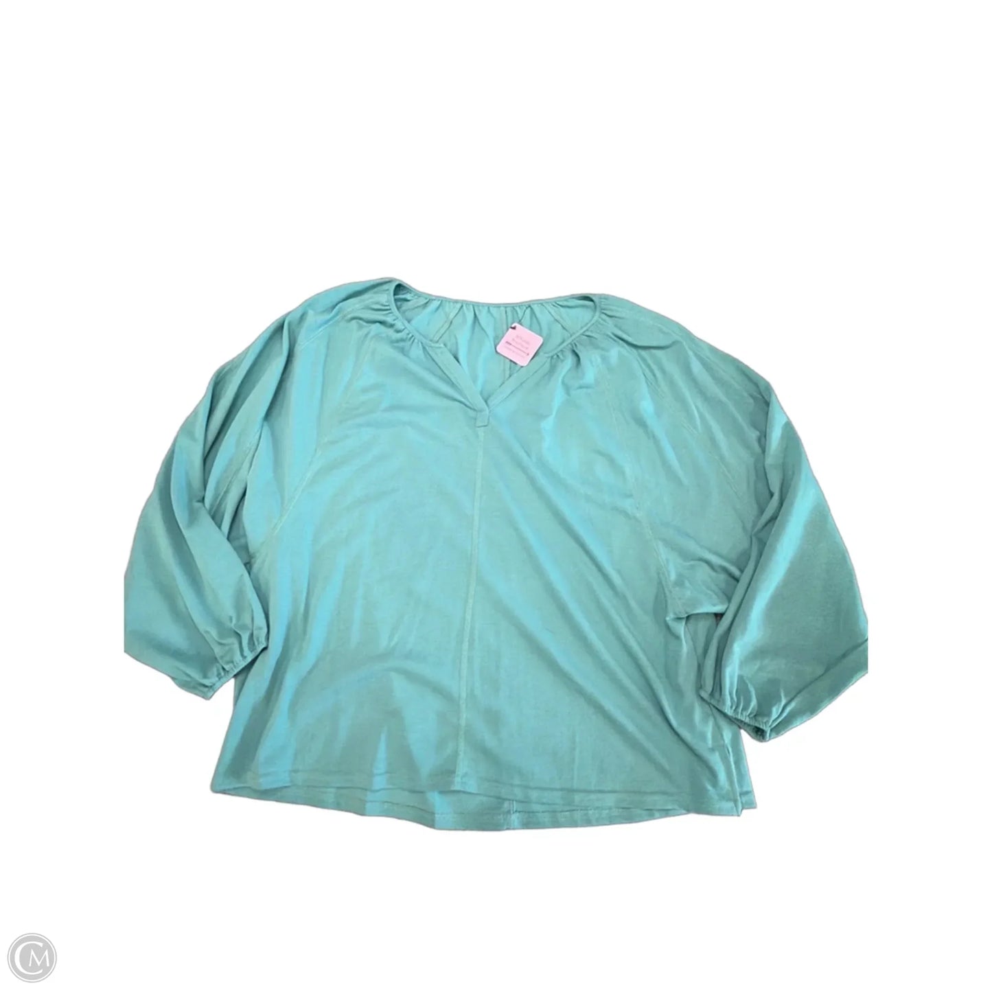 Top Long Sleeve By Clothes Mentor In Green, Size: L