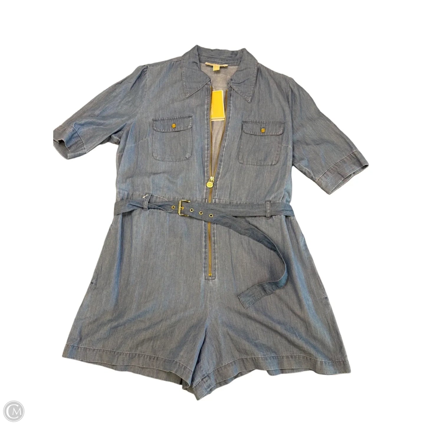 Romper Designer By Michael Kors In Blue, Size: Xl