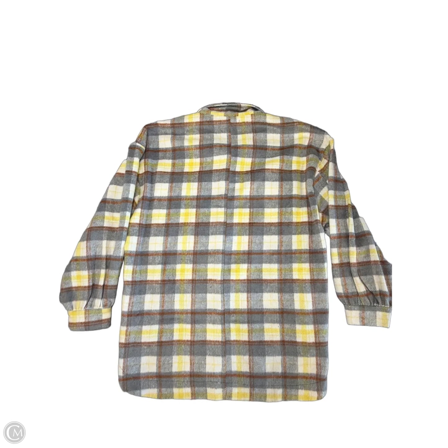 Jacket Shirt By Hyfve In Plaid Pattern, Size: L