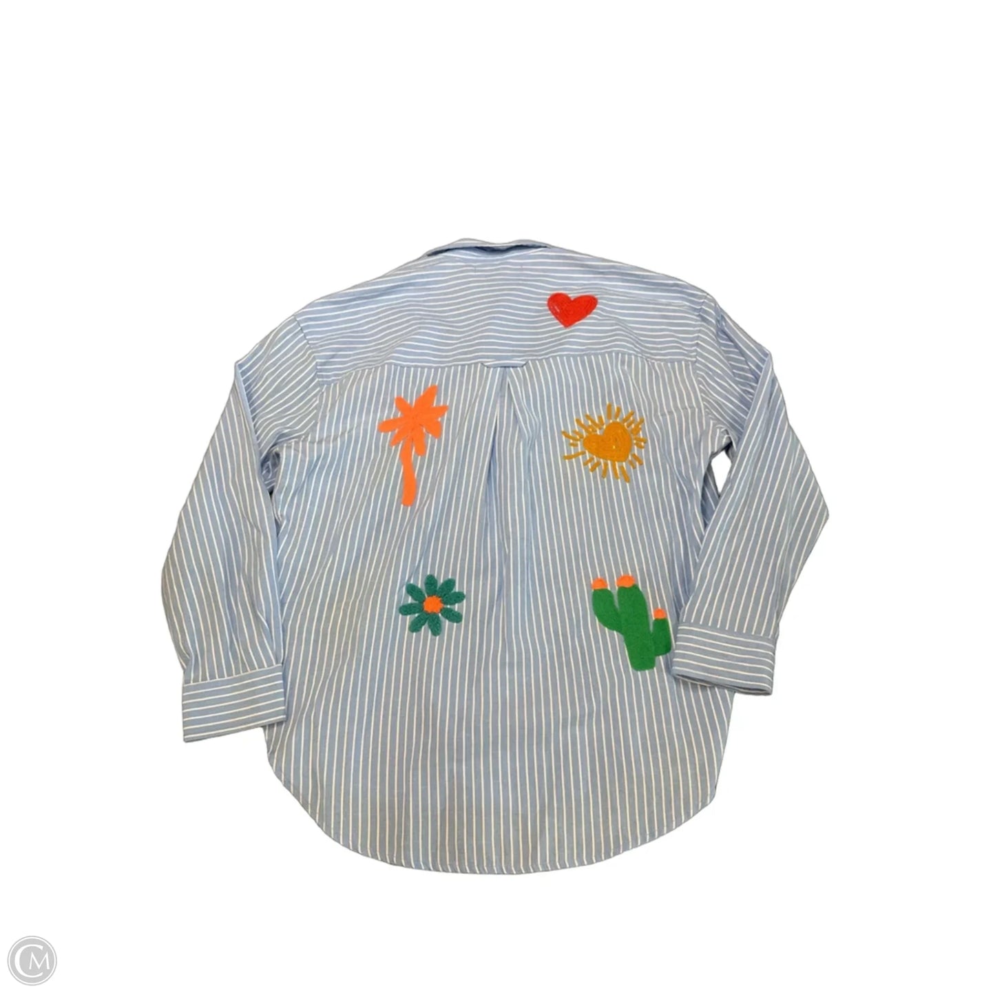Top Long Sleeve By Cma In Blue, Size: M