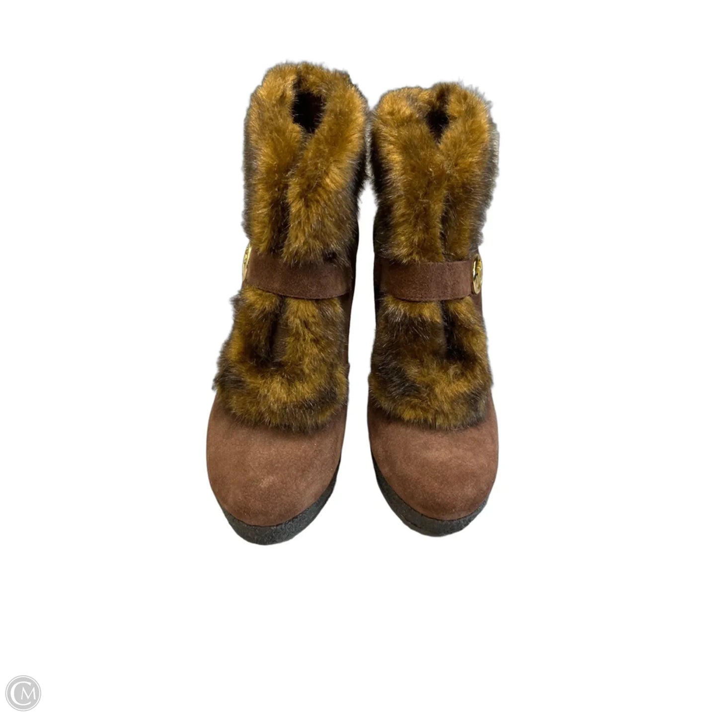 Boots Ankle Heels By Michael By Michael Kors In Brown, Size: 7