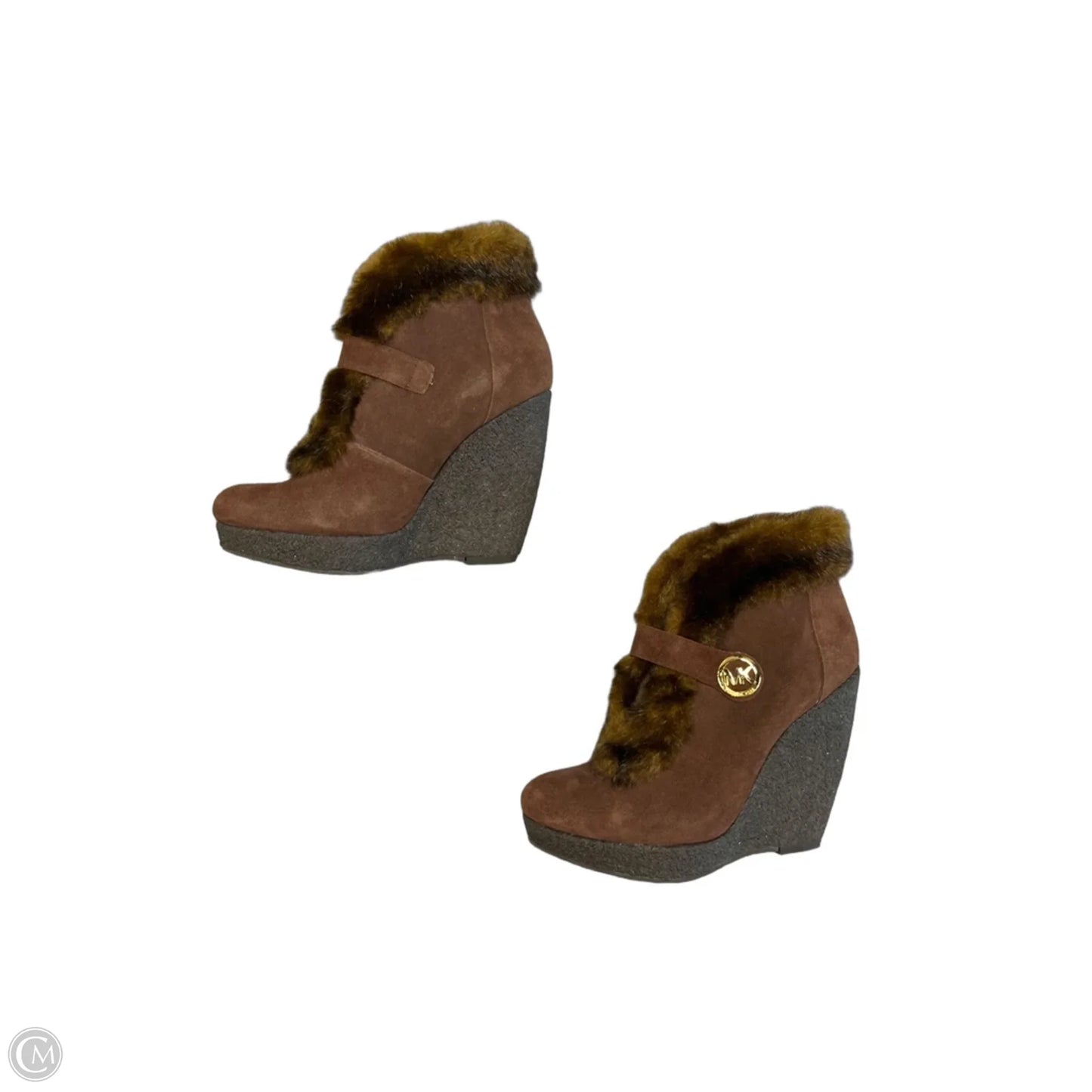 Boots Ankle Heels By Michael By Michael Kors In Brown, Size: 7