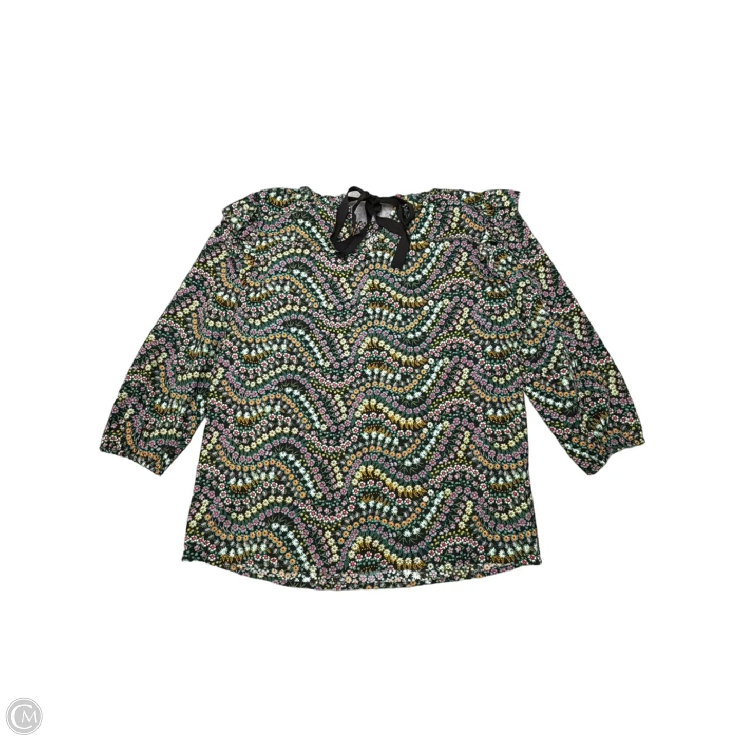 Top Long Sleeve By Loft In Floral Print, Size: S