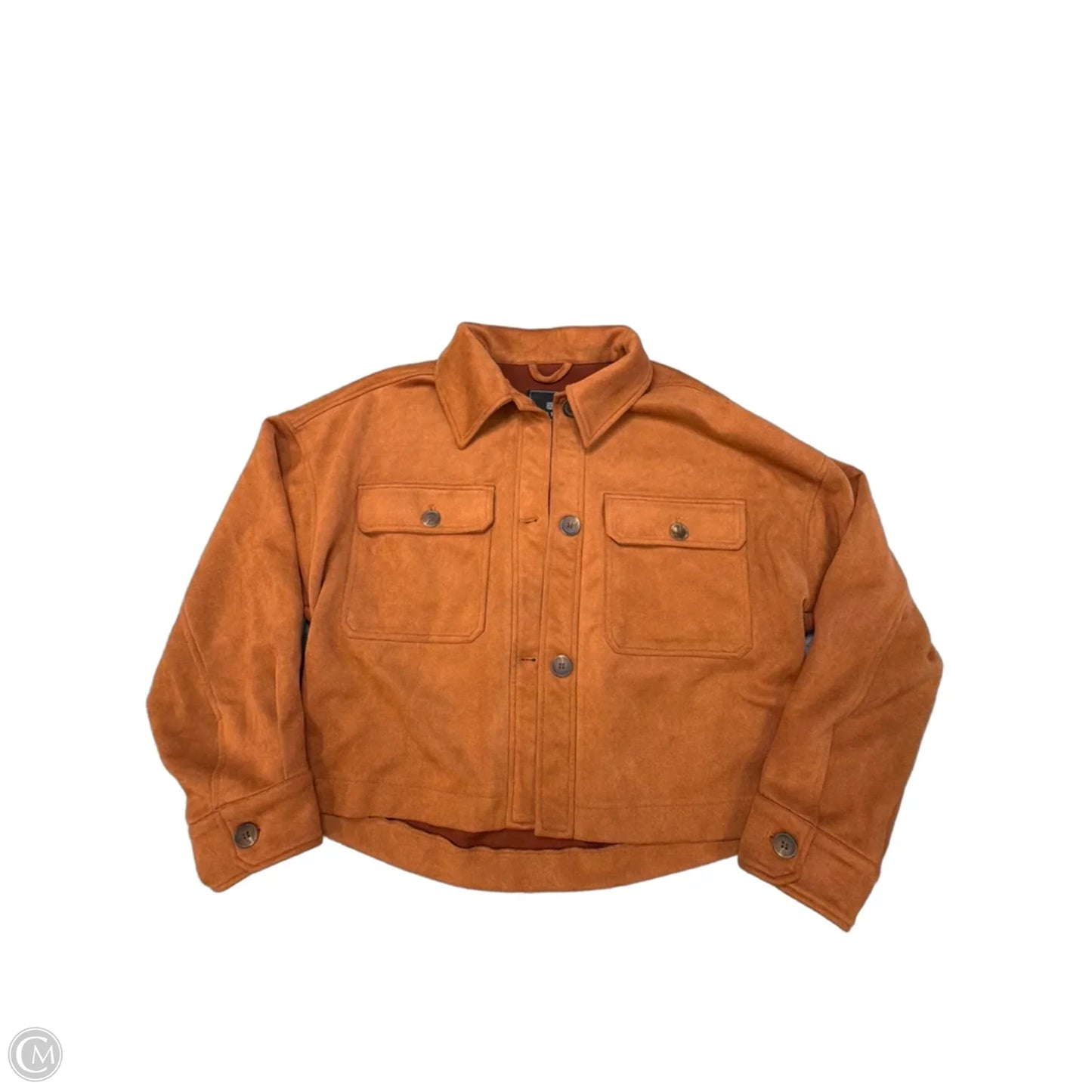 Jacket Shirt By Bagatelle In Tan, Size: M