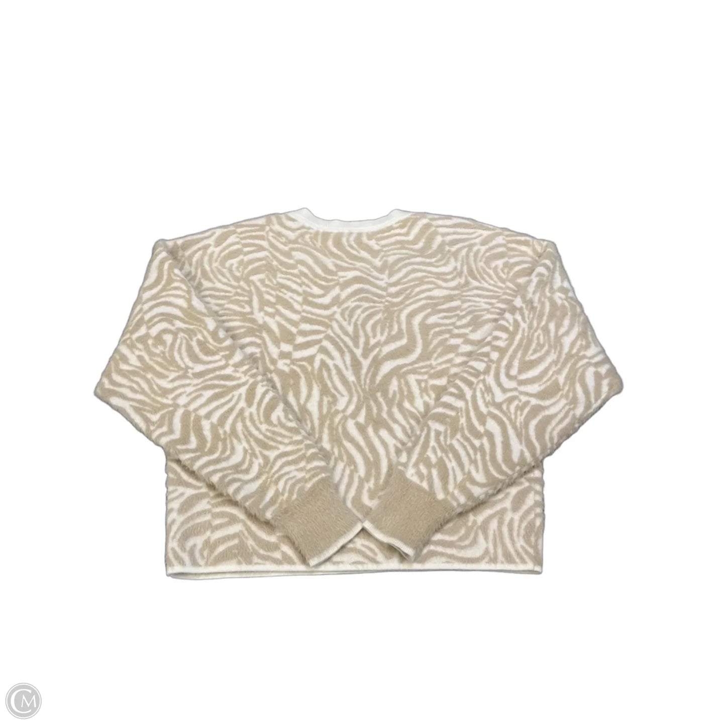 Sweater By Pilcro In Tan & White, Size: S