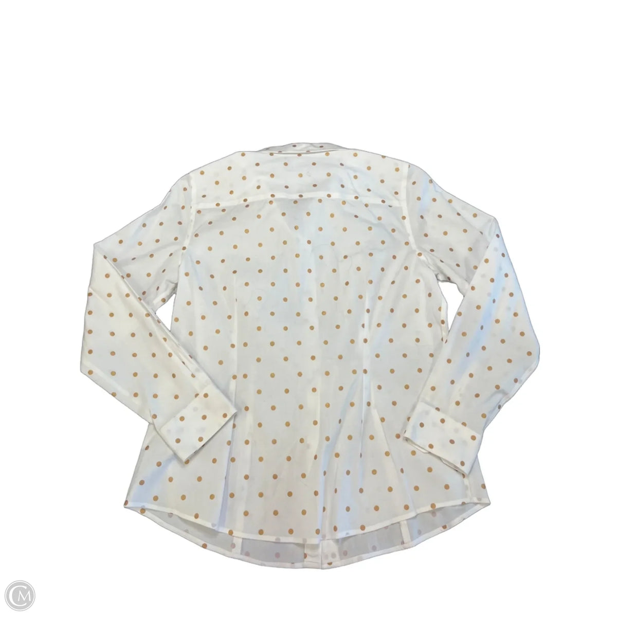 Top Long Sleeve By Talbots In Polkadot Pattern, Size: 8p