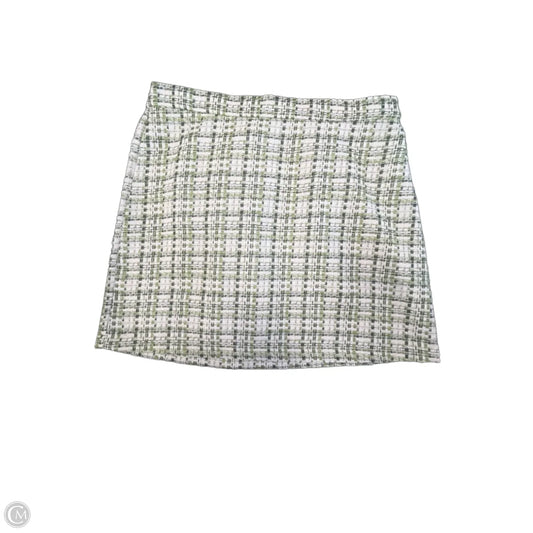 Skirt Mini & Short By Melloday In Green & White, Size: Xl