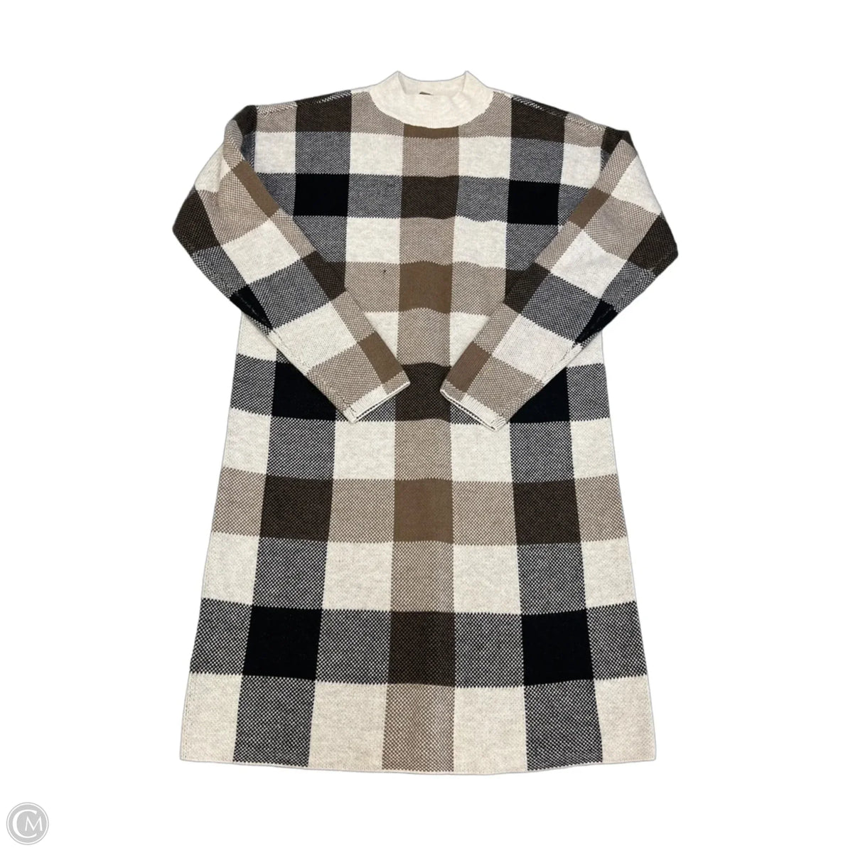 Dress Sweater By Loft In Plaid Pattern, Size: Xxsp