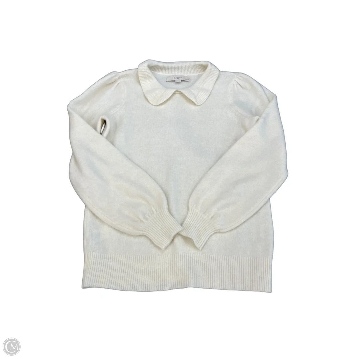 Sweater By Loft In Cream, Size: Xsp