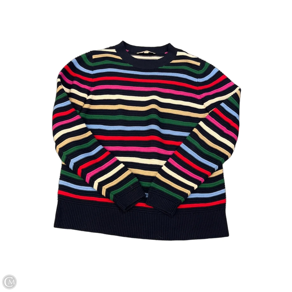 Sweater By Loft In Striped Pattern, Size: M