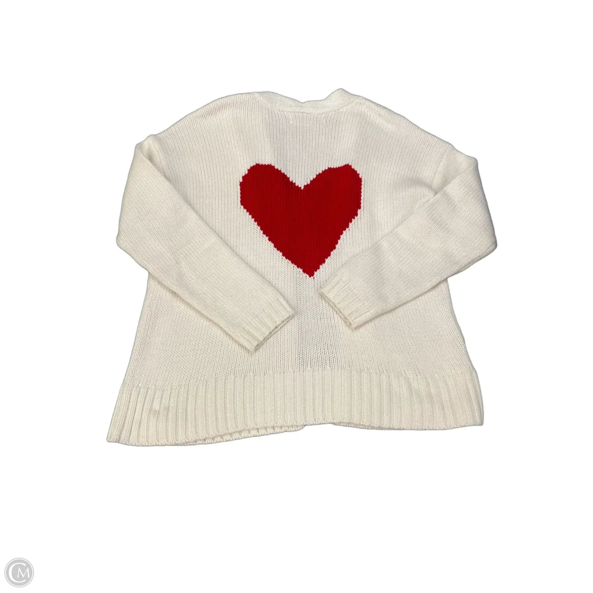 Sweater Cardigan By Loft In White, Size: S