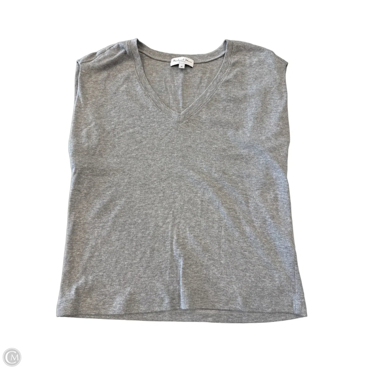 Top Short Sleeve By Michael Stars In Grey, Size: M