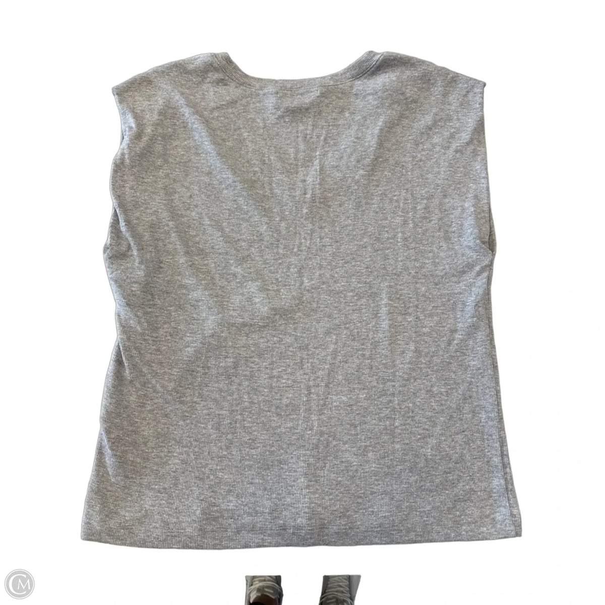Top Short Sleeve By Michael Stars In Grey, Size: M