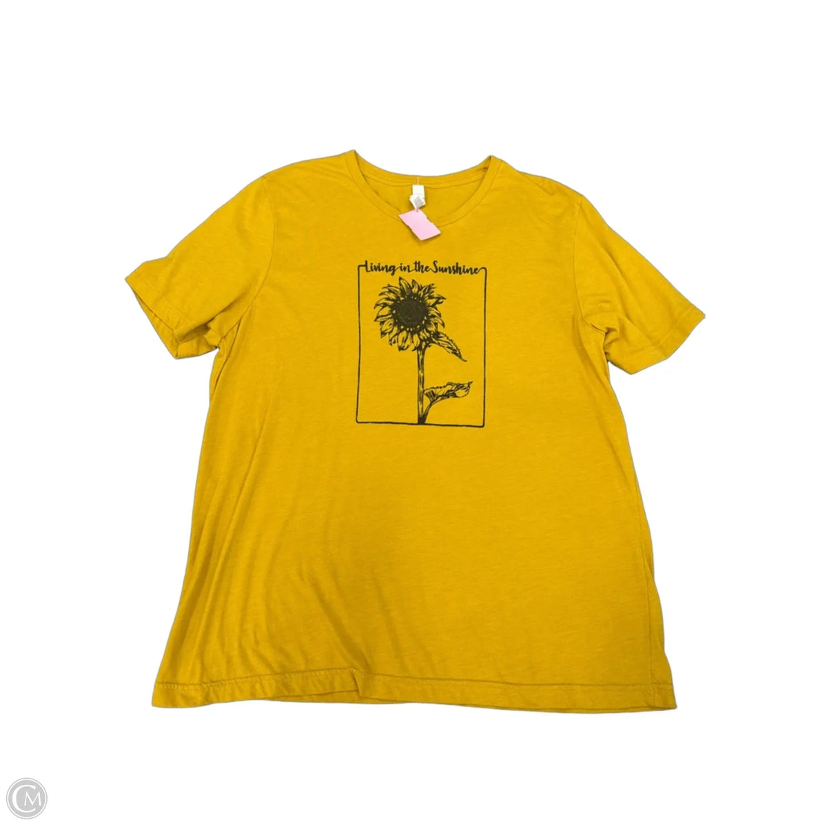 Top Short Sleeve Basic By Bella + Canvas In Yellow, Size: Xl