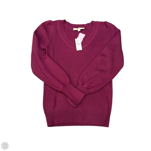 Sweater By Loft In Purple, Size: Xs