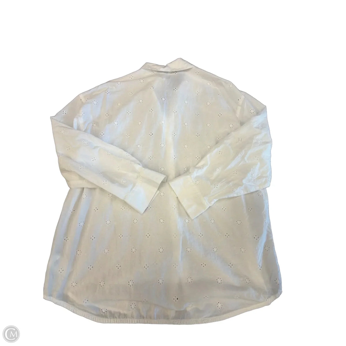 Top Long Sleeve By Old Navy In White, Size: L