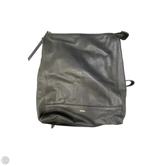 Backpack Leather By Fossil, Size: Large