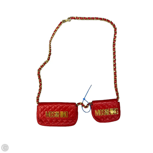 Belt Bag Luxury Designer By Moschino, Size: Small