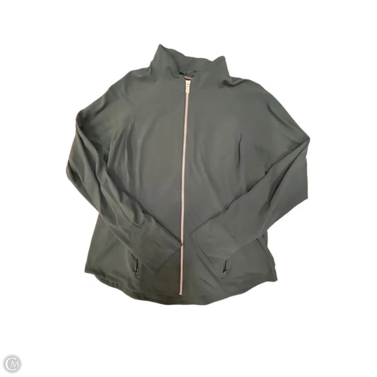 Athletic Jacket By Athleta In Green, Size: 1x