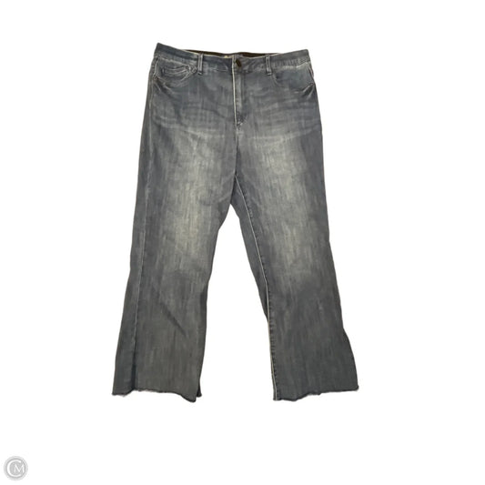 Jeans Cropped By Democracy In Blue Denim, Size: 16