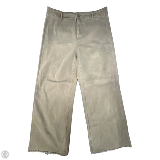 Jeans Wide Leg By Oat In Green Denim, Size: 16