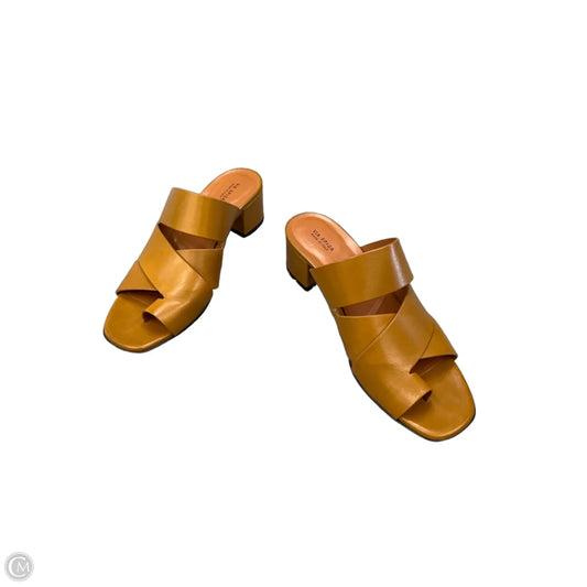 Sandals Heels Block By Via Spiga In Tan, Size: 9.5