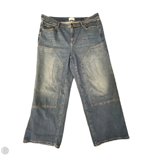 Jeans Wide Leg By Lane Bryant In Blue, Size: 18