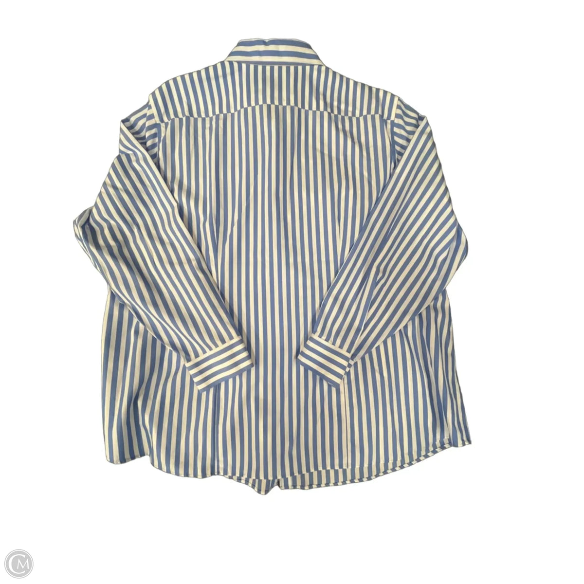 Blouse Long Sleeve By Lands End In Striped Pattern, Size: 2x