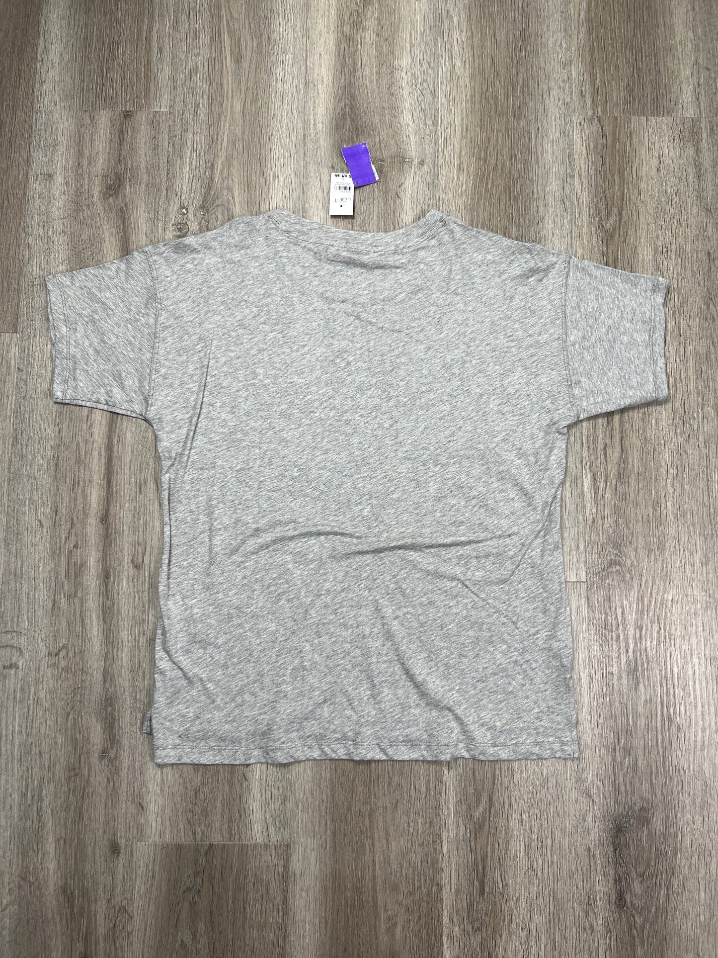 Grey Top Short Sleeve Loft, Size S