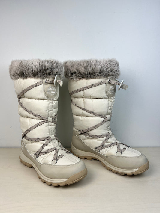 Boots Snow By Timberland In Cream, Size: 8.5