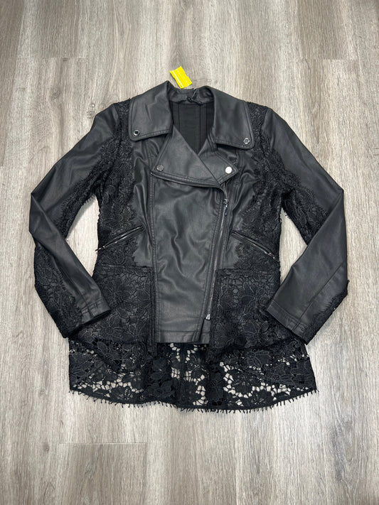 Jacket Moto By White House Black Market In Black, Size: M