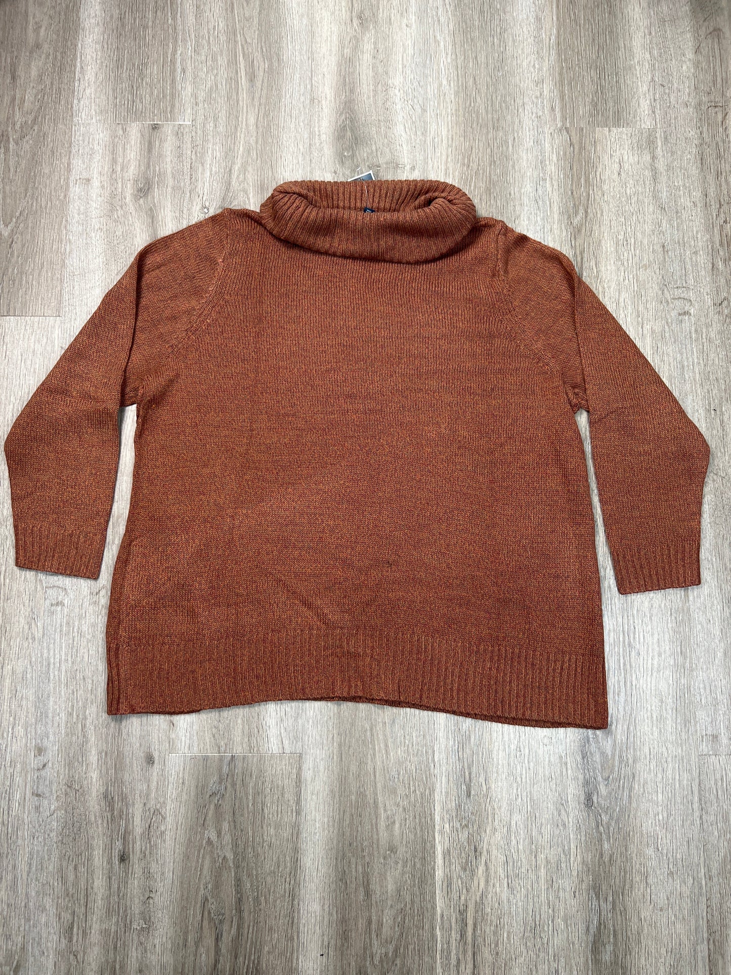 Sweater By Karen Scott In Brown, Size: 2x