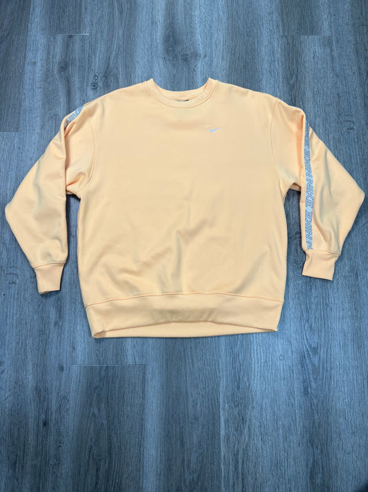 Sweatshirt Crewneck By Nike Apparel In Yellow, Size: S