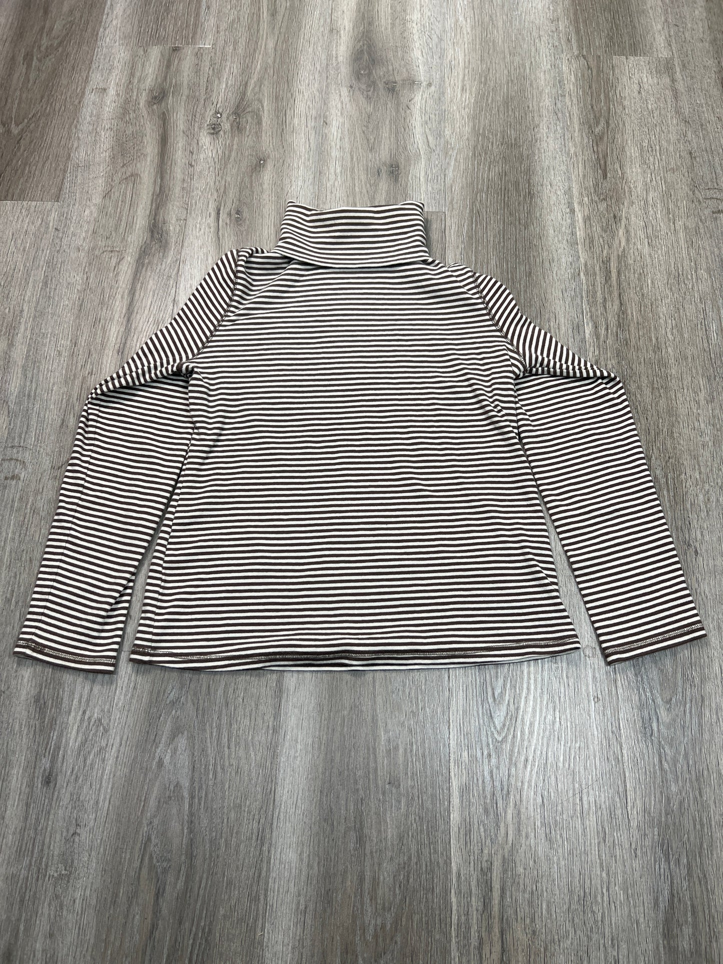 Top Long Sleeve By Boden In Striped Pattern, Size: Xl