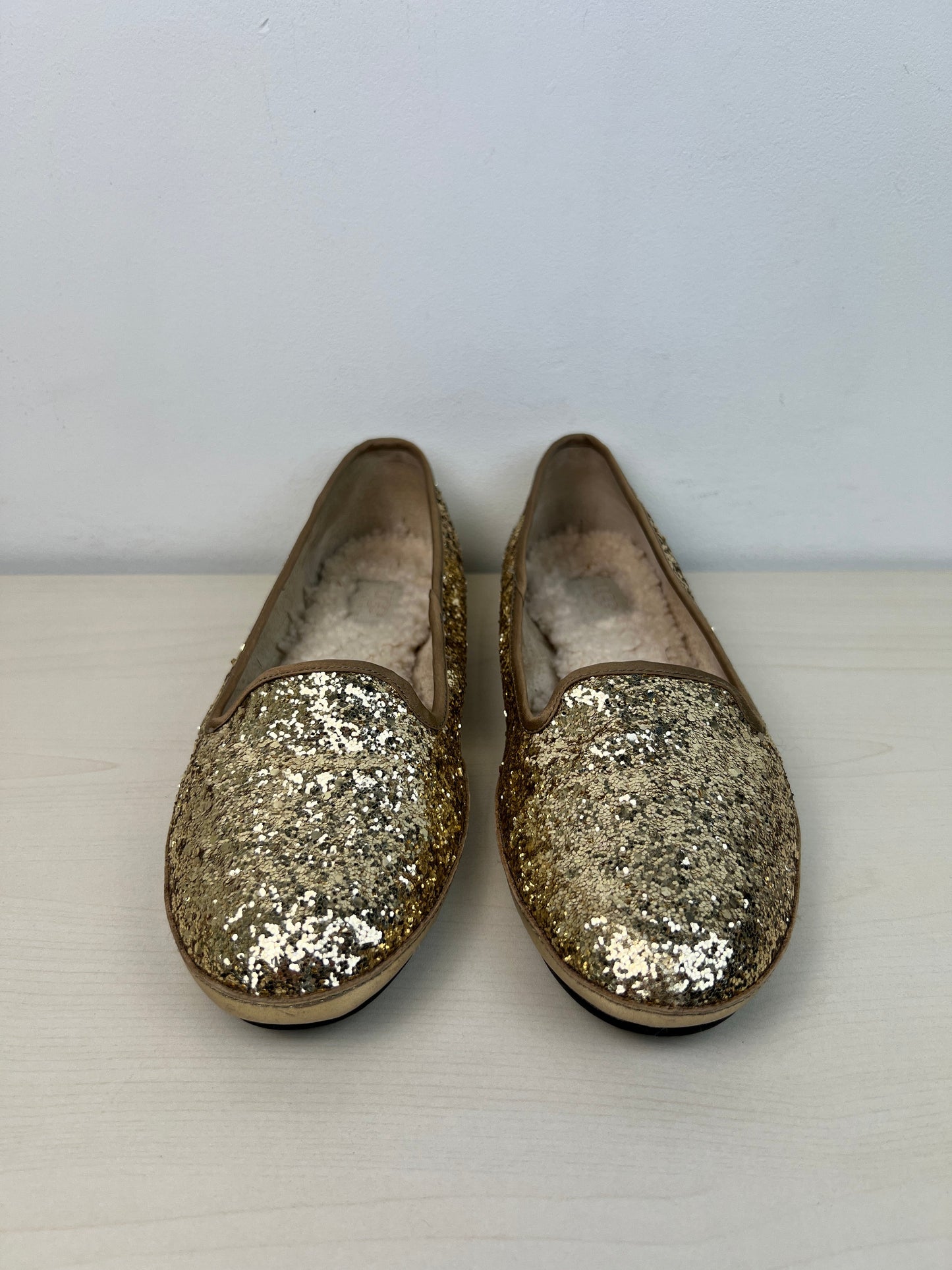 Shoes Flats By Ugg In Gold, Size: 8