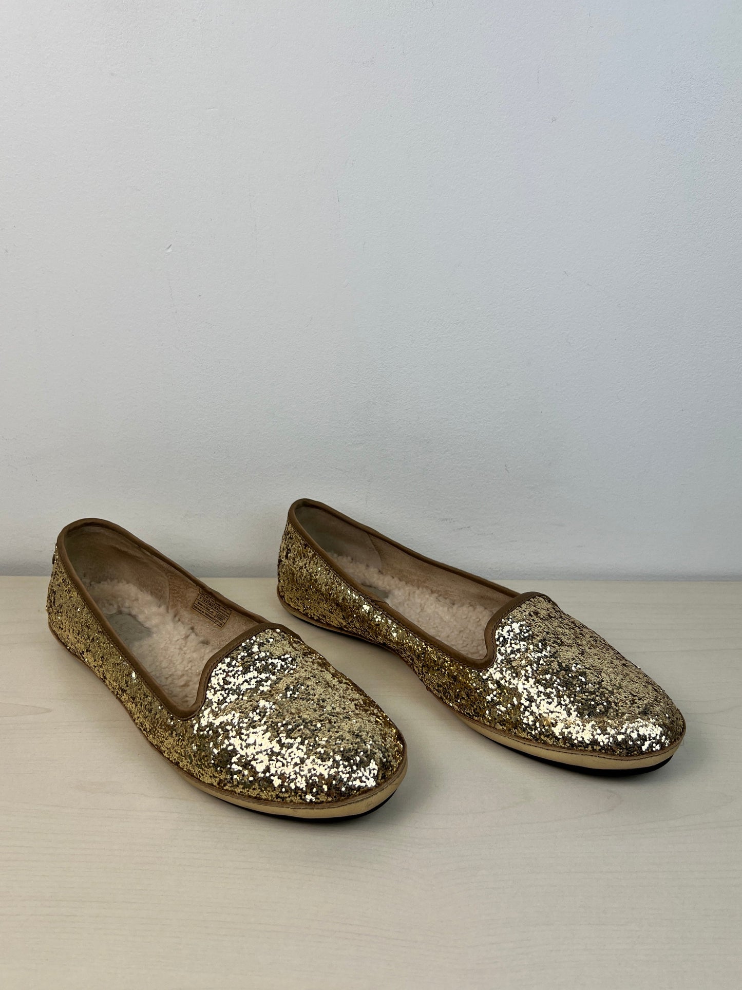 Shoes Flats By Ugg In Gold, Size: 8