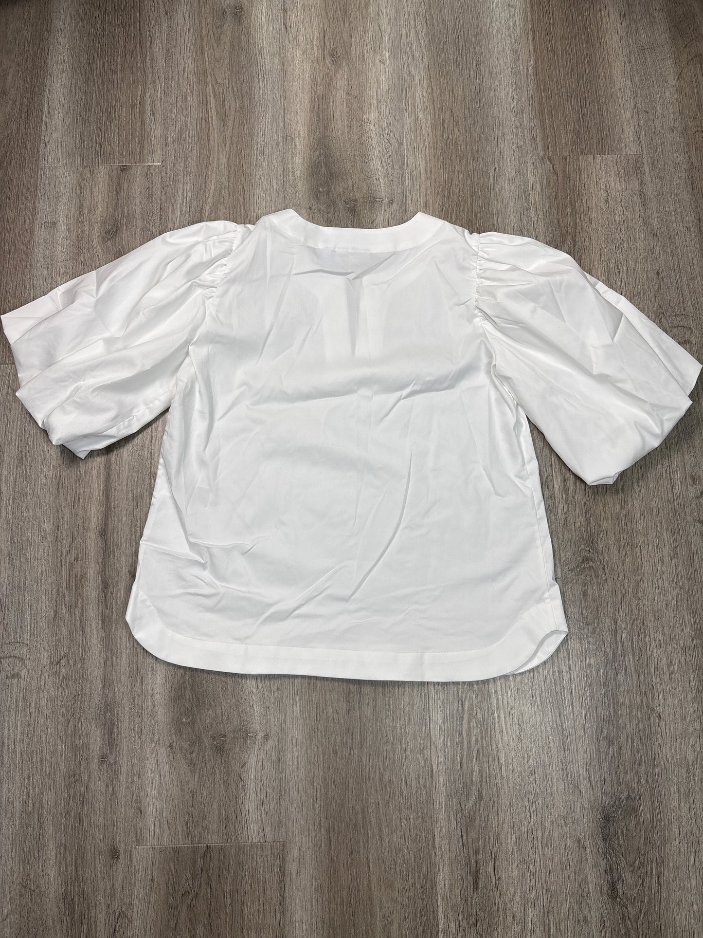 Blouse Short Sleeve By Chicos In White, Size: S