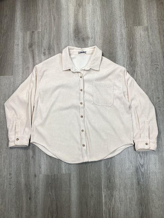 Jacket Shirt By Wishlist In Cream, Size: S