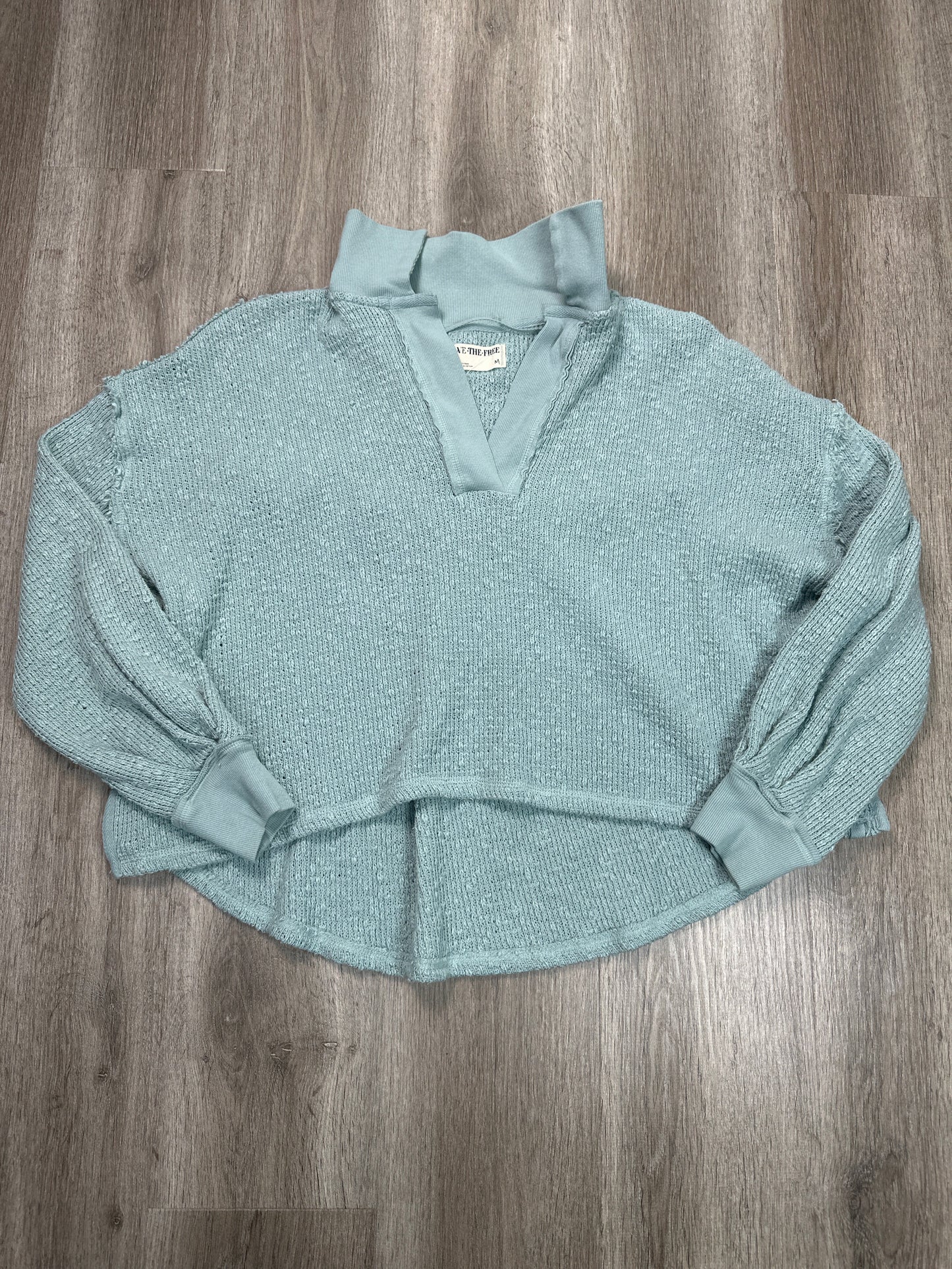 Top Long Sleeve By We The Free In Blue, Size: M