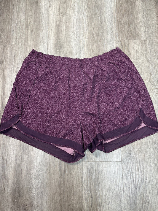 Athletic Shorts By Athleta In Purple, Size: 3x