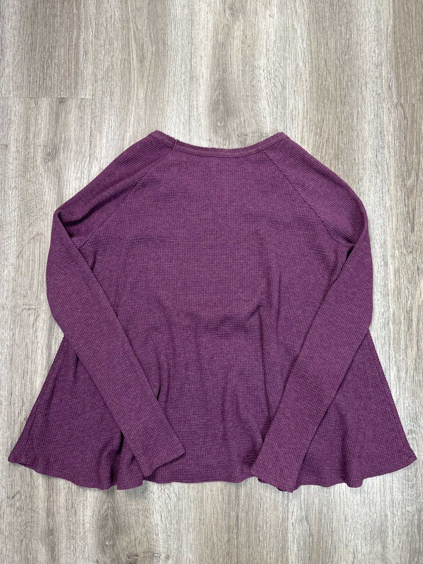 Top Long Sleeve By We The Free In Purple, Size: M