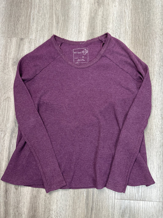 Top Long Sleeve By We The Free In Purple, Size: M