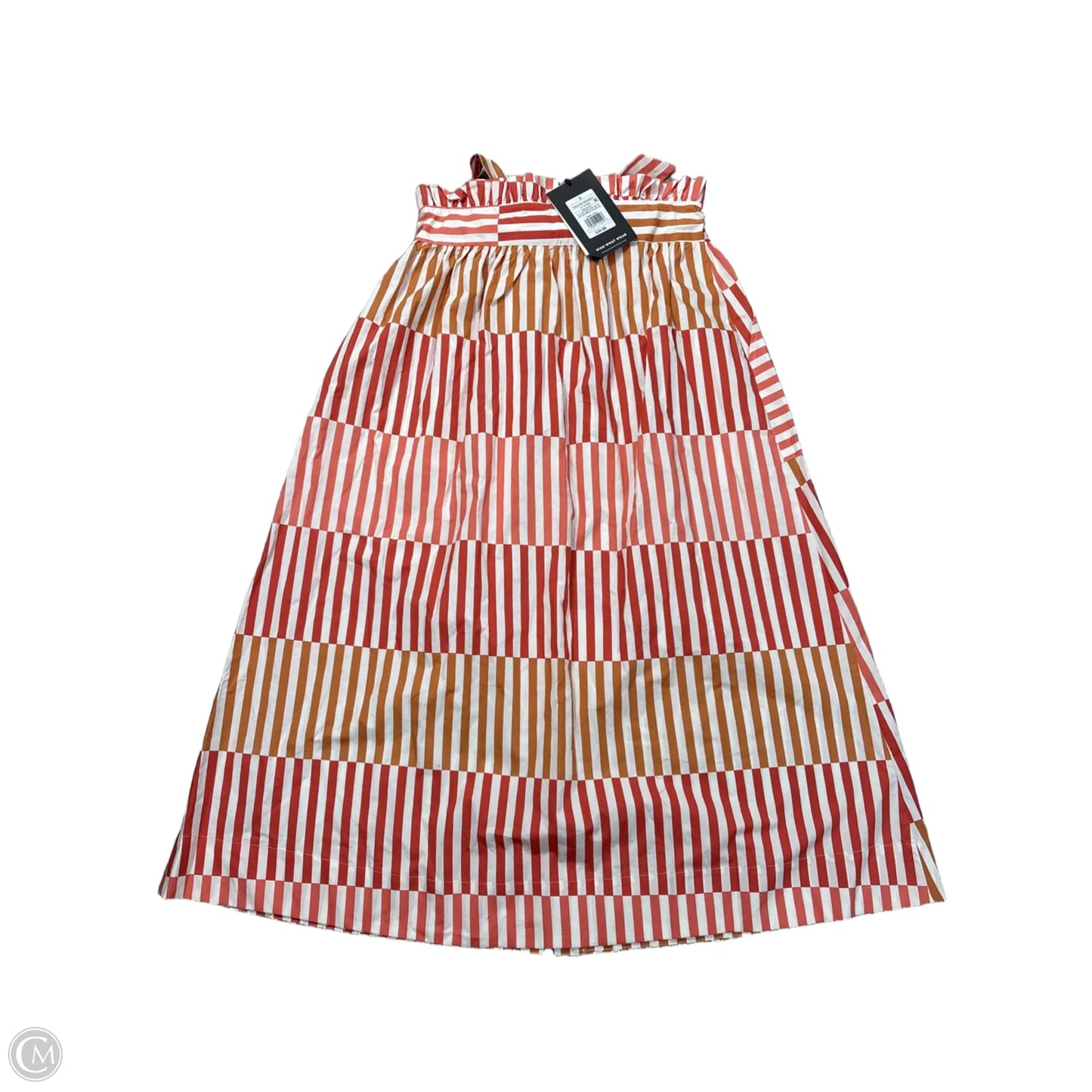 Skirt Midi By Who What Wear In Striped Pattern, Size: S