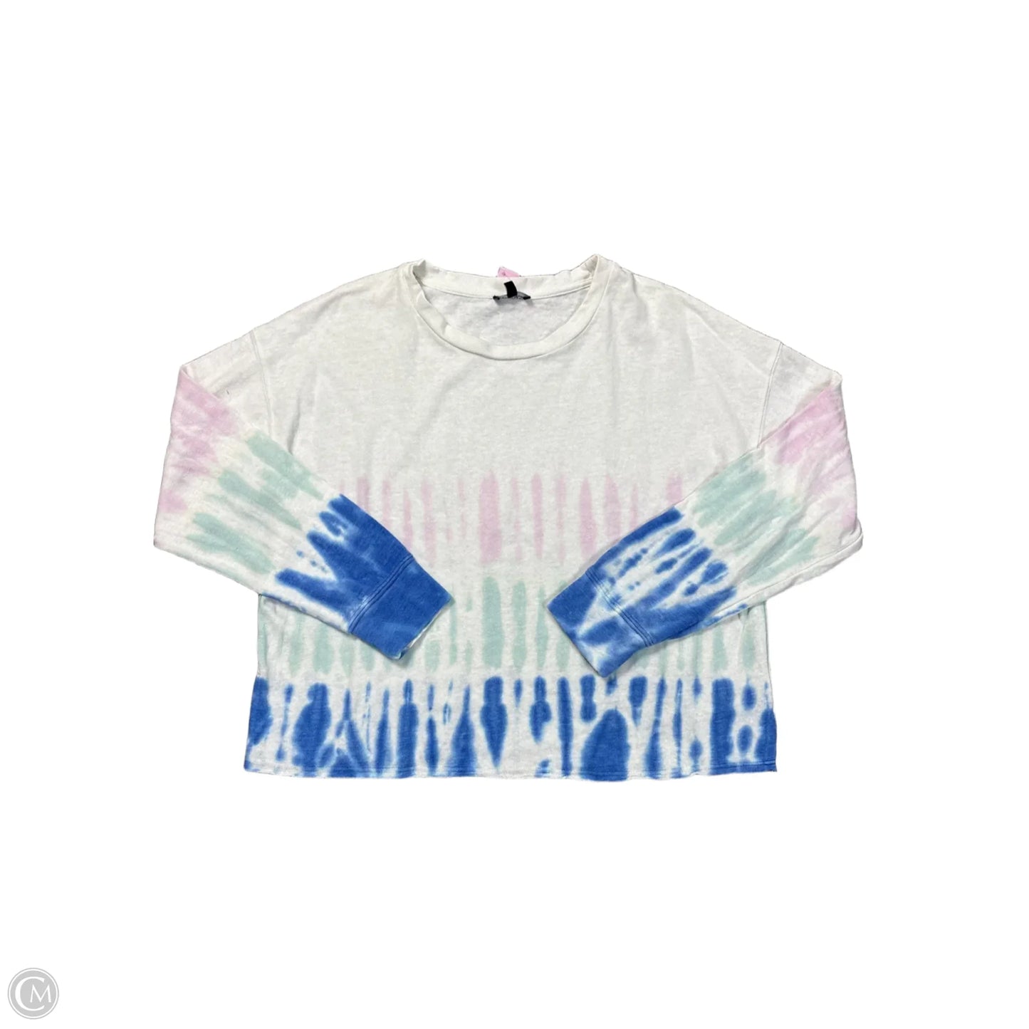 Top Long Sleeve By Splendid In Tie Dye Print, Size: S