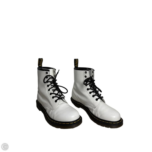 Boots Combat By Dr Martens In White, Size: 9