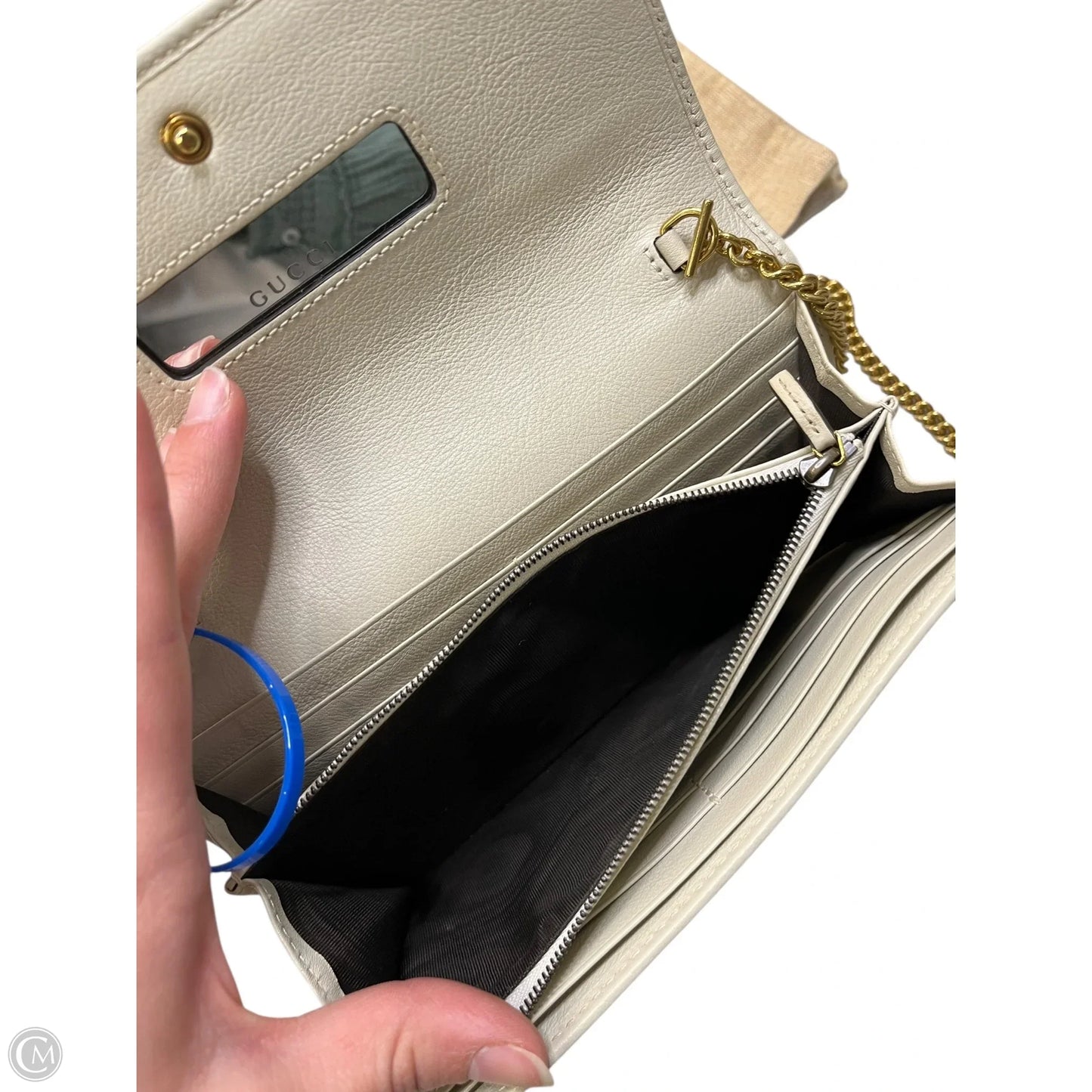 Wallet Luxury Designer By Gucci, Size: Small