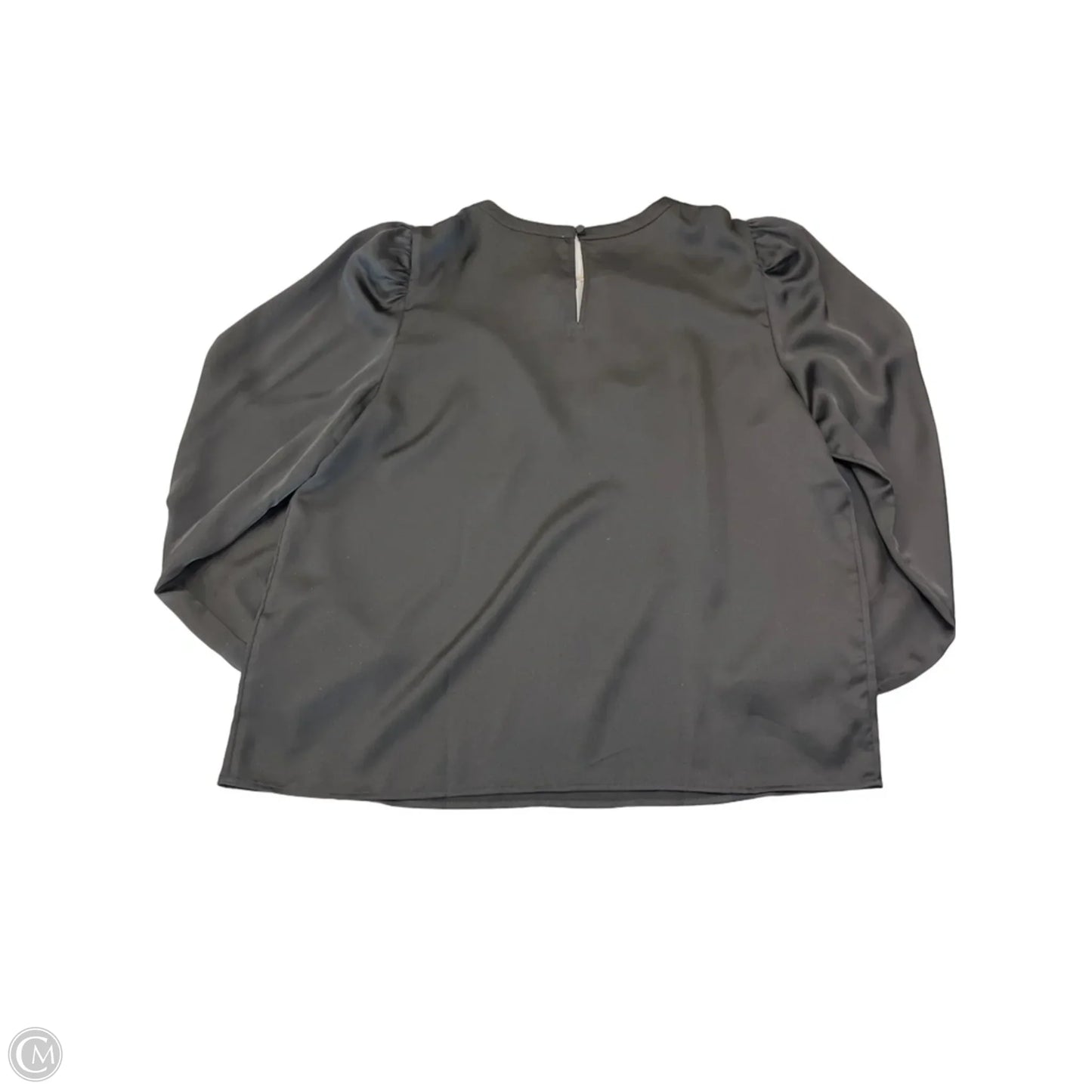 Blouse Long Sleeve By Ann Taylor In Black, Size: L