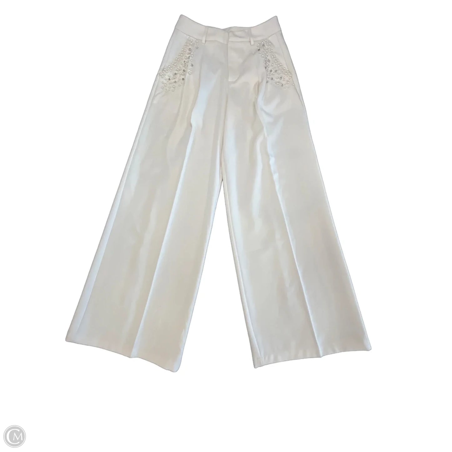 Pants Wide Leg By Anewsta In White, Size: S